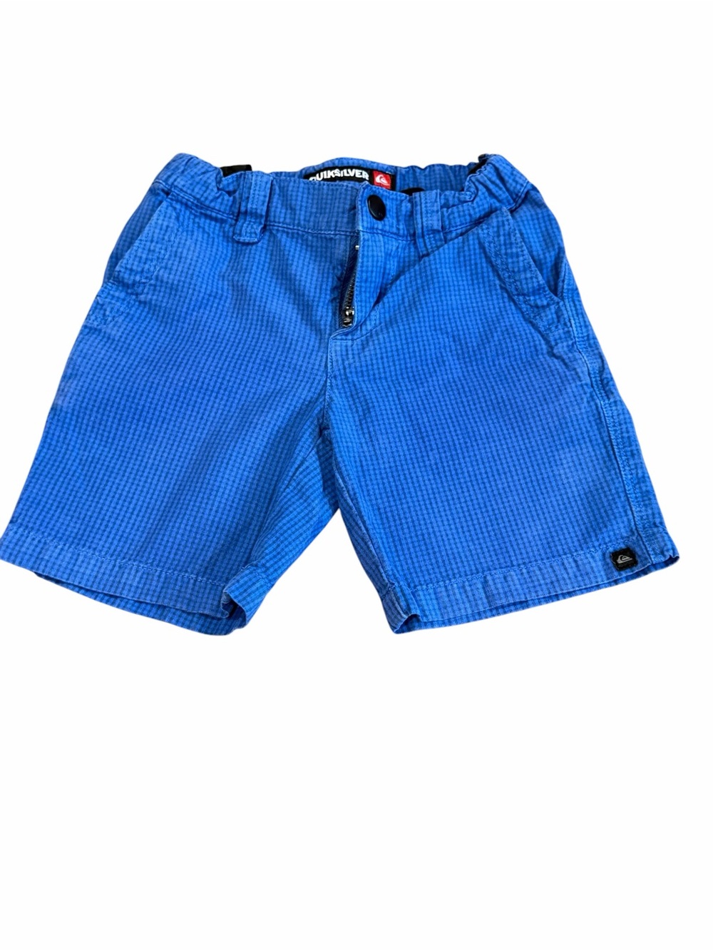 Quiksilver, Pr of Boys Blue Check Pattern Shorts, Size 2T
